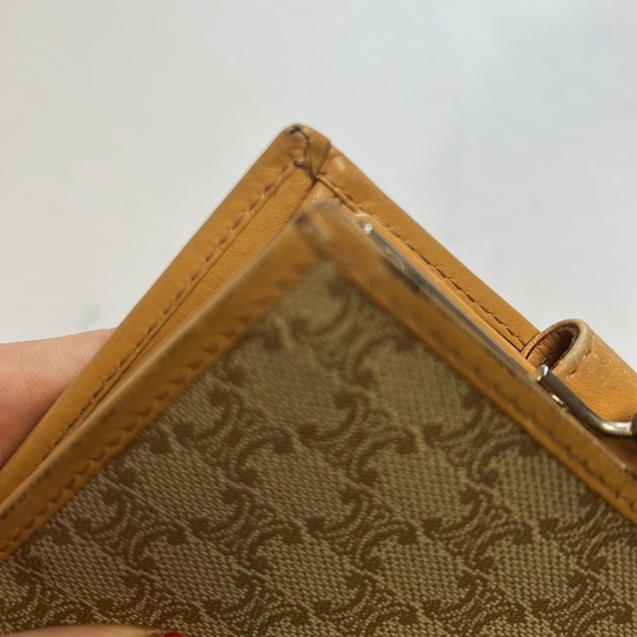 Auth. CELINE Macadam PVC Bifold Wallet Beige Brown Logo Print Canvas Leather - Picture 17 of 17